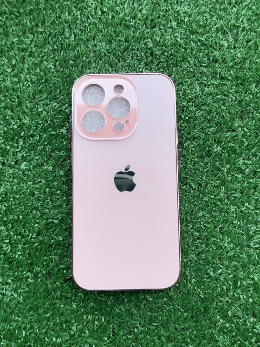 Soft Pink Camera Ring Clear Phone Case for Apple iPhone